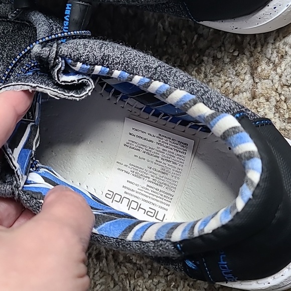 Hey Dude Moccasins in Gray and Blue with Casual Slip-On Style - Picture 5 of 7